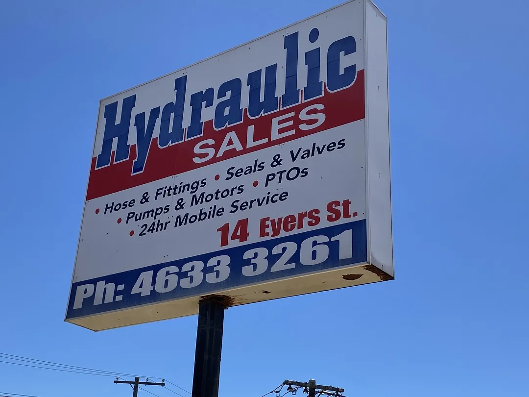 Contact Hydraulic Sales Toowoomba Sign board